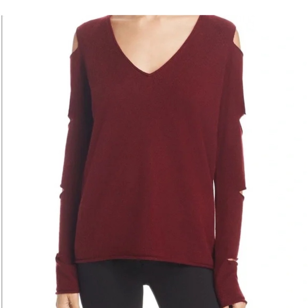 Bloomingdales Aqua - Cashmere Sweater with Cut-Outs - NWT